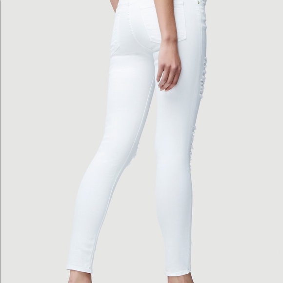 SOLD Frame Le Color Ripped Skinny Jeans in White - Picture 2 of 6